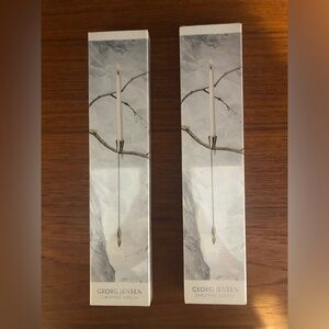 2 Georg Jensen Silver Candle Holders